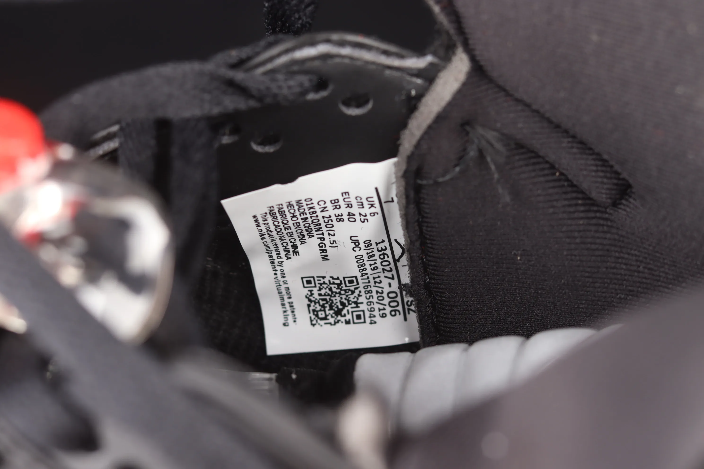 All categories Air Jordan Jordan series basketball shoes Air Jordan 5 Air Jordan 5 Satin Bred AJ5 Joe 5 black and red silk 3M reflective basketball shoes 136027-006